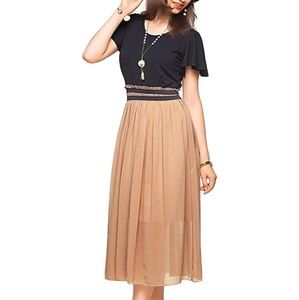 NWOT Short sleeve midi dress, size large